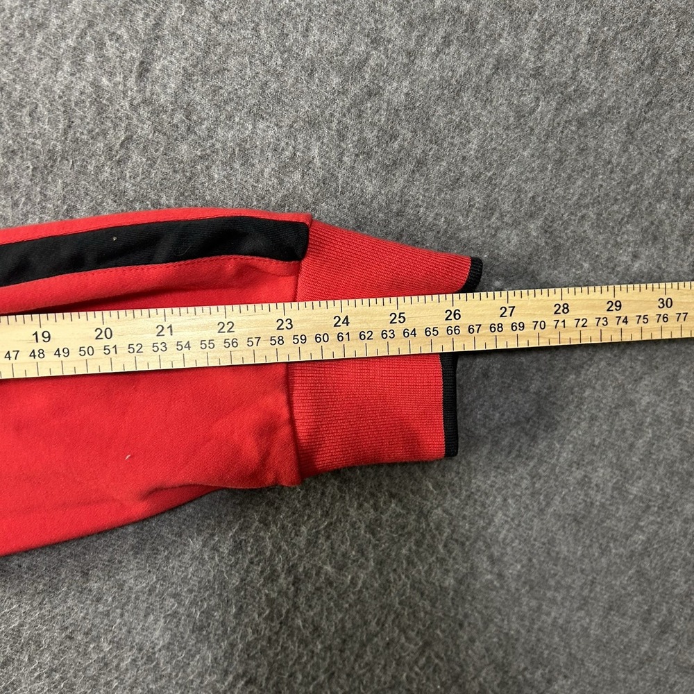 Polo Ralph Lauren Track Jacket Mens L Red Full‎ Zip Long Sleeve Fleece Pony - Picture 10 of 10